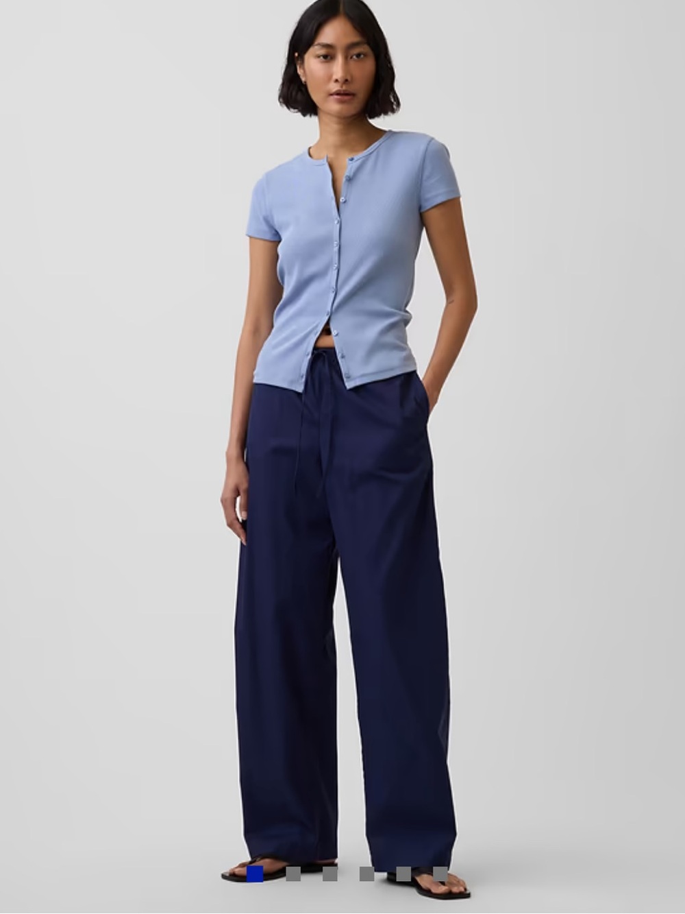 Gap Poplin Easy Barrel Pant - Picture 1 of 6